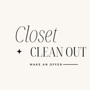 Closet Clean Out! 💘